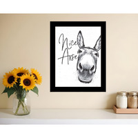Nice Arse Black Framed Print Bathroom Wall Art