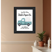 Toilet Paper Co Black Framed Print Bathroom Wall Art