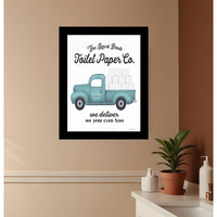 Toilet Paper Co Black Framed Print Bathroom Wall Art