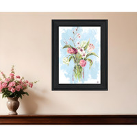 Flourish Black Framed Print Wall Art