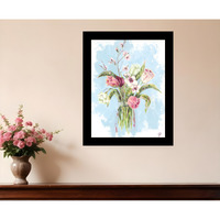 Flourish Black Framed Print Wall Art