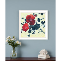 Japanese Blossoms White Framed Print Wall Art