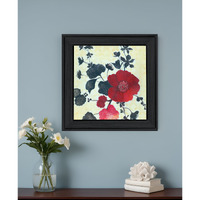 Japanese Blossoms Black Framed Print Wall Art