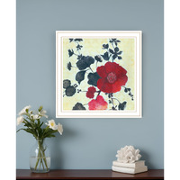 Japanese Blossoms White Framed Print Wall Art