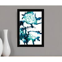 Ocean Living Black Framed Print Wall Art