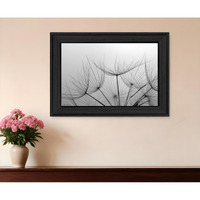 Love is a Delicate Flower Black Framed Print Wall Art
