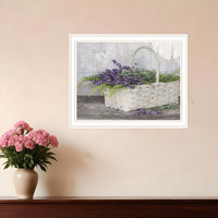 My Lavender White Framed Print Wall Art
