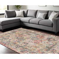8' X 11' Red Oriental Non Skid Area Rug