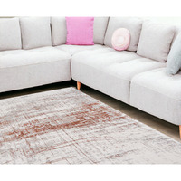 6' X 8' Gray and Yellow Abstract Non Skid Area Rug