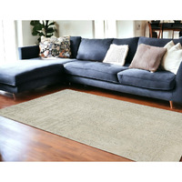 7' X 9' Gray and Beige Abstract Non Skid Area Rug