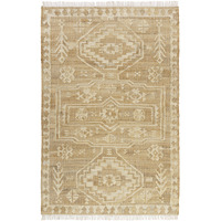 2' X 3' Brown Medallion Hand Woven Area Rug