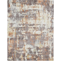 2' X 3' Brown Abstract Hand Loomed Area Rug