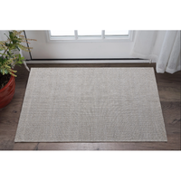 2' X 3' Beige Wool Hand Woven Area Rug