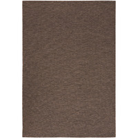 4' X 6' Brown Geometric Power Loom Non Skid Area Rug