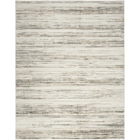 9' X 12' Cream Abstract Distressed Area Rug