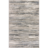 4' X 6' Cream Abstract Distressed Area Rug