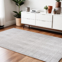 4' X 6' Gray Geometric Distressed Area Rug