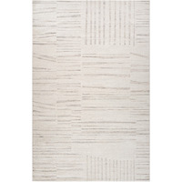 5' X 8' Gray and Beige Geometric Distressed Area Rug