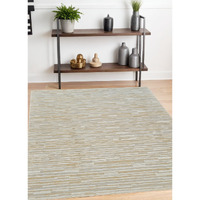 4' X 6' Beige and Brown Abstract Distressed Area Rug