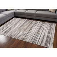 7' X 10' Beige and Gray Abstract Distressed Area Rug