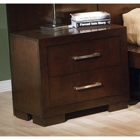 Jessica Cappuccino Two-Drawer Nightstand