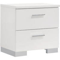 Coaster Home Furnishings Felicity 2-Drawer Nightstand Glossy White