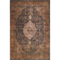 LOREN COLLECTION LQ-02 PLUM / MULTI - 2'-6" X 7'-6"