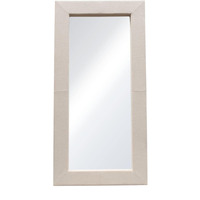 Luxe Free-Standing Mirror w/ Locking Easel Mechanism in Sand Linen Fabric by Diamond Sofa