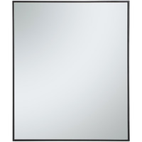 Metal frame rectangle mirror 30 inch in Black