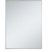 Metal frame rectangle mirror 36 inch in Sliver