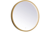 Pier 21 inch LED mirror with adjustable color temperature 3000K/4200K/6400K in brass
