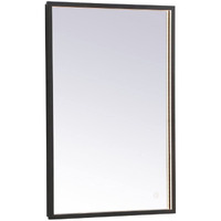 Pier 18x30 inch LED mirror with adjustable color temperature 3000K/4200K/6400K in black