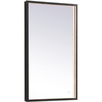 Pier 45 inch LED mirror with adjustable color temperature 3000K/4200K/6400K in black