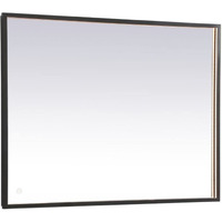 Pier 30x30 inch LED mirror with adjustable color temperature 3000K/4200K/6400K in black