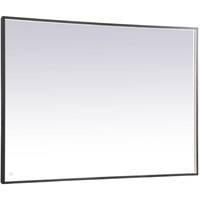 Pier 42x60 inch LED mirror with adjustable color temperature 3000K/4200K/6400K in black