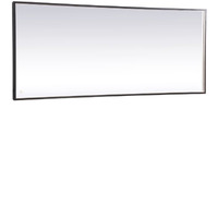 Pier 30x72 inch LED mirror with adjustable color temperature 3000K/4200K/6400K in black