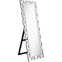 Tavin Geometric Frame Cheval Mirror