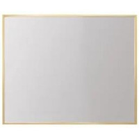 Aluminum Frame Square Mirror 30x36 In Gold