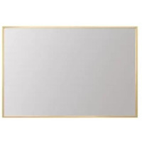 Aluminum Frame Rectangle Mirror 30x42 In Gold