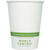 World Centric CUPA12 12 oz Paper Hot Cups  White