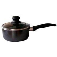 Bene Casa 6234082 Aluminum Saucepan  Black - 2 qt.