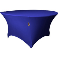 LA Linen TCSpandex60Rx30H-RoyalBlueX50 Round Spandex Tablecloth  Royal Blue - 60 x 30 in.