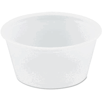 Solo Cups DCCP200N Polystyrene Portion Cups, Translucent.