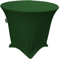 LA Linen TCSpandex48Rx30H-GreenEmeraldX32 Round Spandex Tablecloth  Emerald Green - 48 x 30 in.