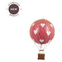 Authentic Models AP160RH Floating The Skies Heart Helium Balloon  Red