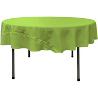 TCpop72R-LimeP84 Polyester Poplin Tablecloth  Lime - 72 in. Round
