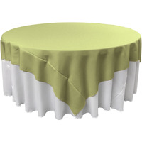 TCpop90x90-SageP19 Polyester Poplin Square Tablecloth  Sage - 90 x 90 in.