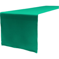 TCpop14x108-JadeP53 Polyester Poplin Table Runner  Jade - 14 x 108 in.