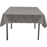 TCpop52x52-GrayDrkP12 Polyester Poplin Square Tablecloth  Dark Gray - 52 x 52 in.