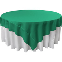 TCpop72x72-JadeP53 Polyester Poplin Square Tablecloth  Jade - 72 x 72 in.